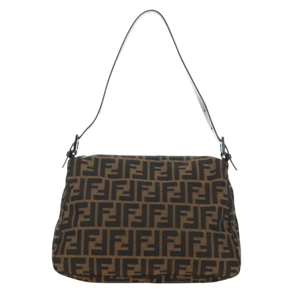 Fendi Zucca Shoulder Bag Black